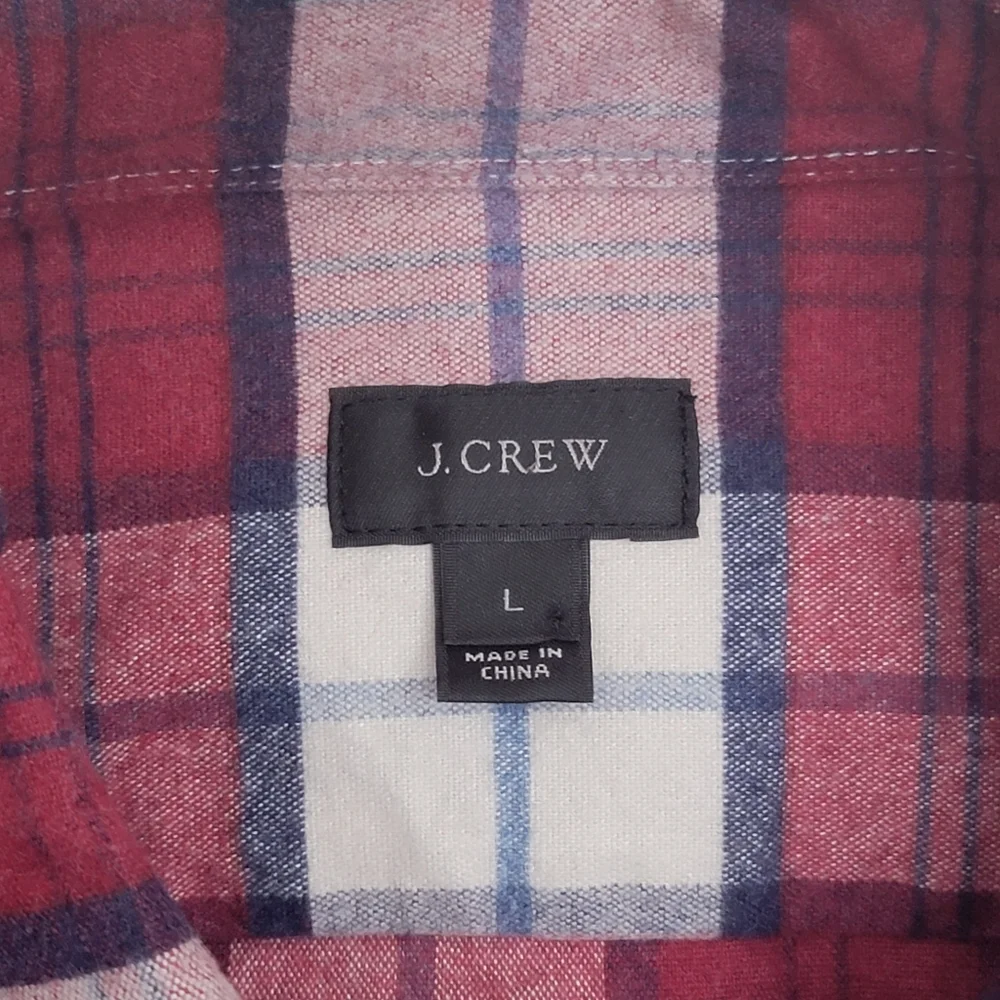 J. Crew Flannel Button Down L